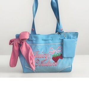 NWT Viral Juicy Couture Retro Strawberry Blue Gleam Daydreamer Y2K Twee Rare